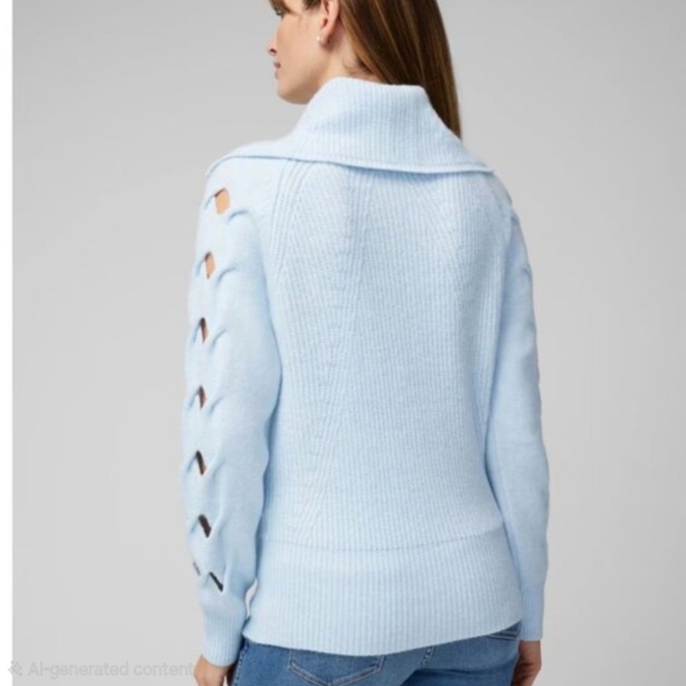 WHBM Half Zip Pullover - Picture 2 of 11